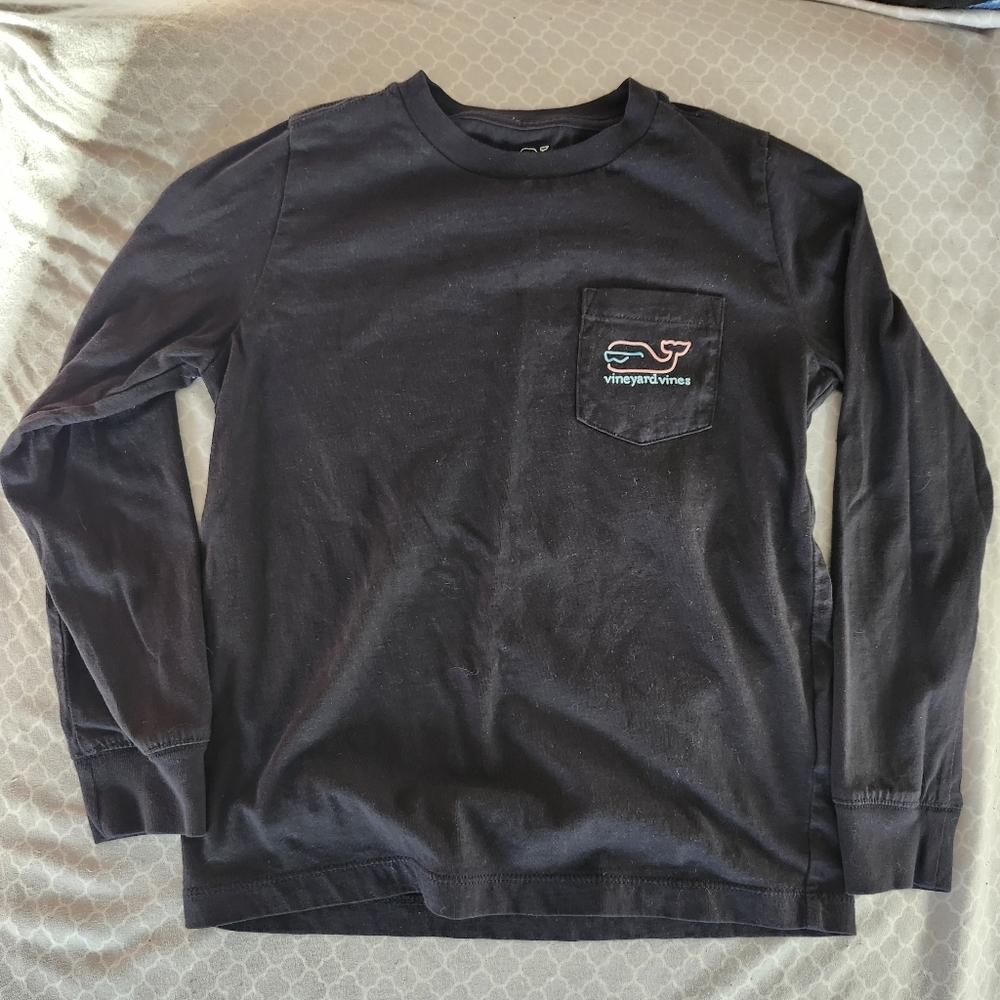 Vineyard Vines Black Long Sleeve Tee Sz 6